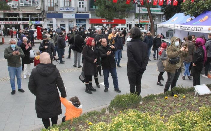 Samsun'da 'Atatürk Anıtı' nöbeti sürüyor