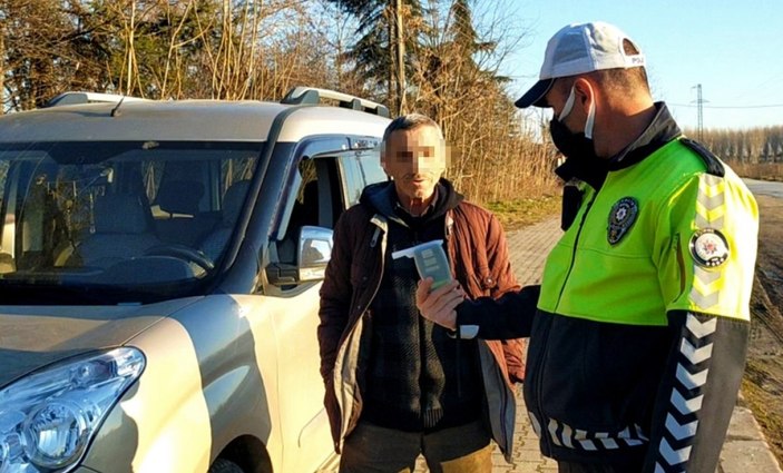 Edirne'de alkollü sürücü polisleri kandırmaya çalıştı