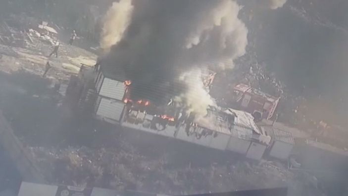 Ümraniye'de işçilerin kaldığı konteynerde yangın