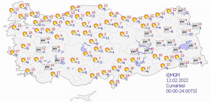 Meteoroloji 55 kente, sarı ve turuncu kod uyarısı yaptı