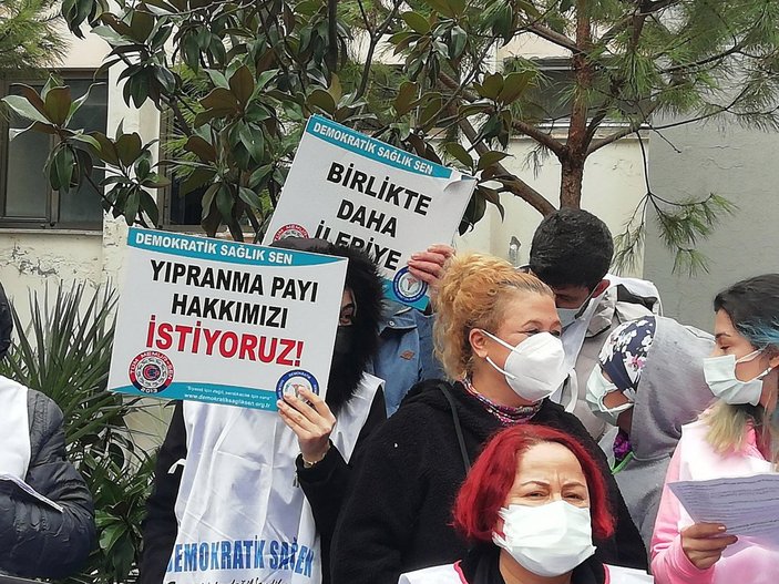 İzmir'de sağlık çalışanları iş bıraktı