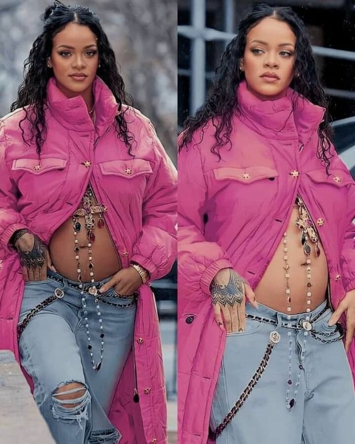 Rihanna’nın hamile tarzı çok konuşuldu