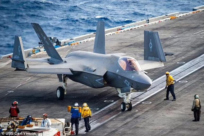 ABD, düşen F-35 uçağını çıkarmak için çalışmalara başladı