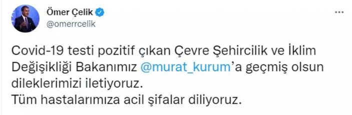 Murat Kurum koronavirüse yakalandı