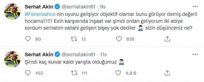 Serhat Akın'dan İsmail Kartal'a tepki