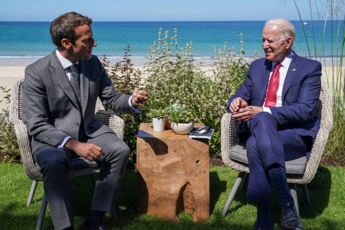 Biden ile Macron, Ukrayna'yı görüştü