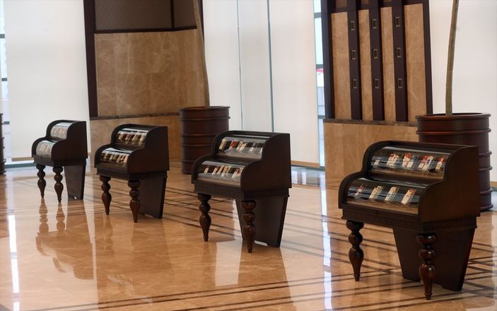Cumhurbaşkanı Erdoğan'ın topladığı sigara paketleri sergileniyor