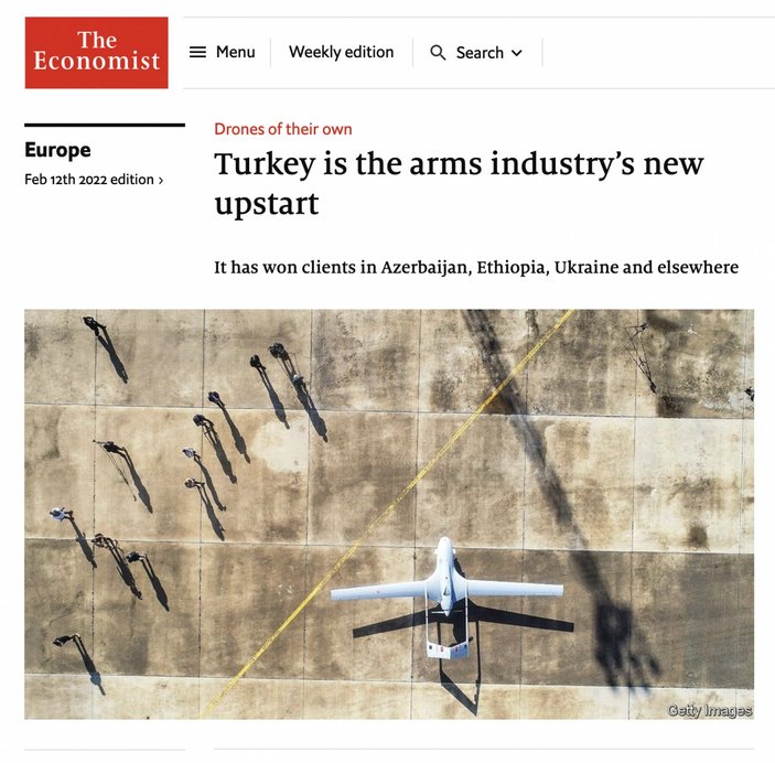 The Economist, Türkiye'nin savunma sanayisindeki başarılarını yazdı