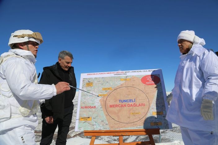 Jandarma Genel Komutanı Çetin, Tunceli’de üs bölgesini ziyaret etti