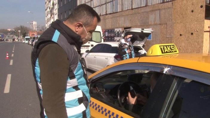Kadıköy'de kural ihlali yapan taksicilere ceza