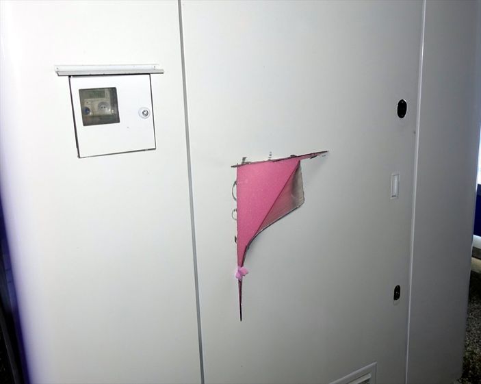 Kırıkkale'de hırsızlar, hastane önündeki banka ATM'sini soymaya kalkıştılar