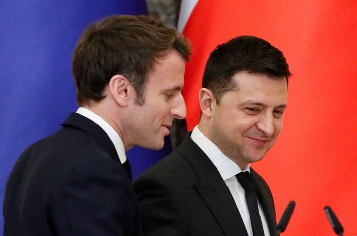 Zelenskiy, Macron ile telefonda görüştü
