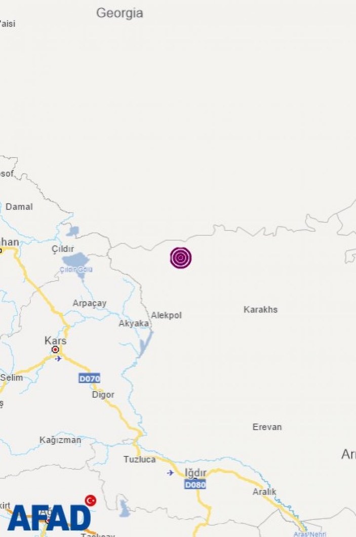 Ermenistan'da 5,3 büyüklüğünde deprem