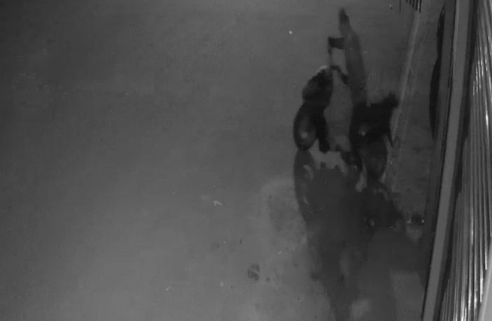 i Tekirdağ’da matkap hırsızı kamerada