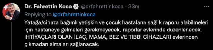 Fahrettin Koca: Uzaktan sağlık hizmeti pilot illerde başladı