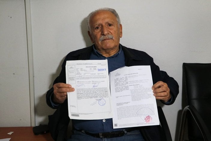 Adana'da otomobilini satan yaşlı adama sigortadan borç çıktı