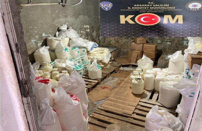 Aksaray'da kullanma tarihi geçmiş 6 ton peynire el konuldu