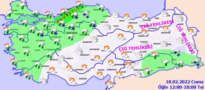 Meteoroloji'den yeni hava durumu raporu! İşte il il güncel haritalar...