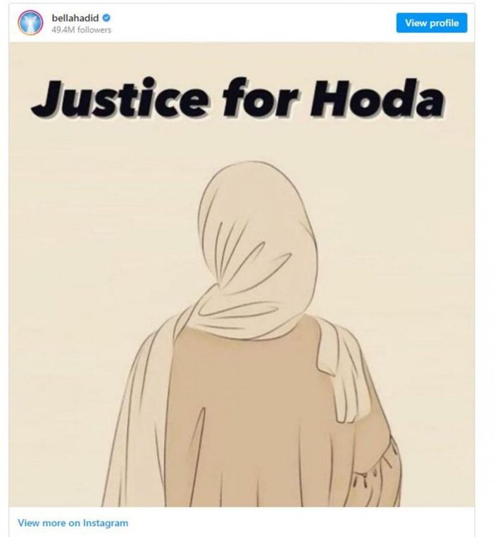 Bella Hadid: Müslüman kardeşlerinizin arkasını kollayın