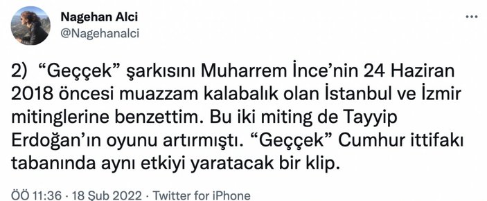 Nagehan Alçı: Tarkan, Erdoğan'a yarayacak bir iş yapmış