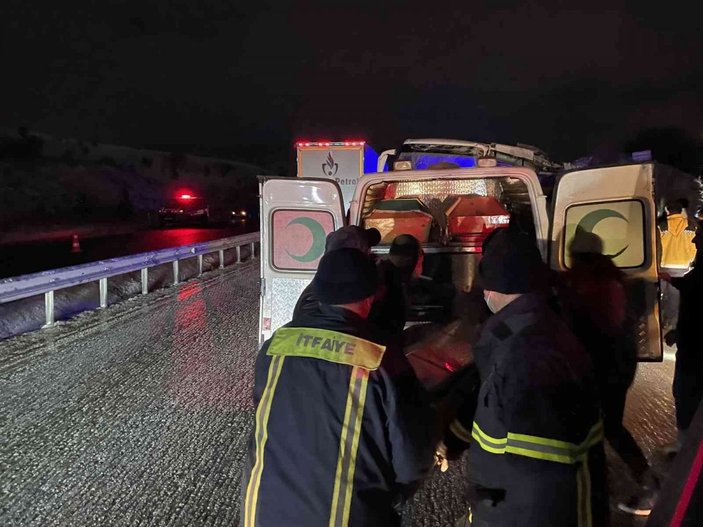 Çankırı'da yolcu otobüsü kaza yaptı