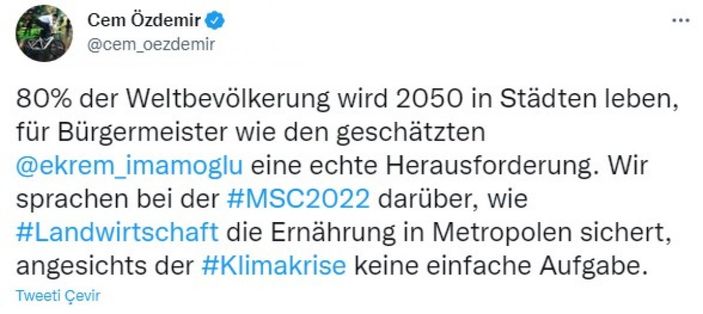 Ekrem İmamoğlu, Cem Özdemir ile görüştü