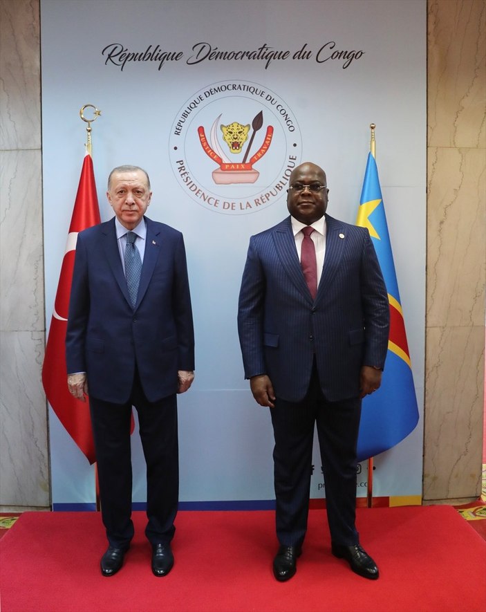 Cumhurbaşkanı Erdoğan, Afrika turunun ilk durağı Kongo Demokratik Cumhuriyeti’nde