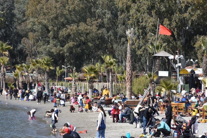 Muğla sahillerinde güneşli hava yoğunluğu