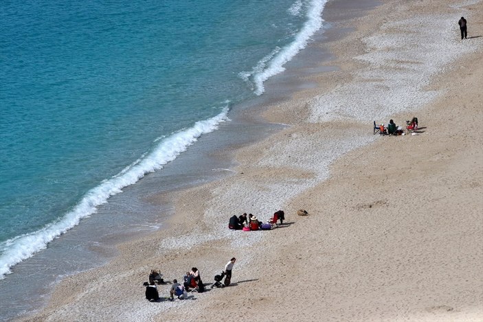 Muğla sahillerinde güneşli hava yoğunluğu