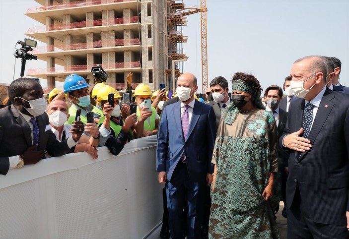 Cumhurbaşkanı Erdoğan, Türkiye'nin Dakar Büyükelçiliği kançılarya binasının açılışını yaptı