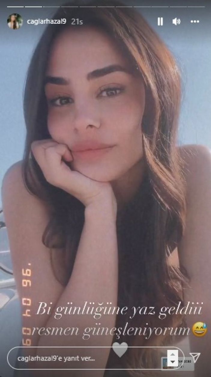 Gönül Dağı'nın Asuman'ı teknede güneş banyosu yaptı! Duru güzelliği sosyal medyayı yaktı geçti