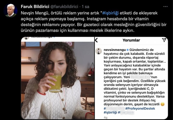 Medya Ombudsmanı Bildirici'den Nevşin Mengü'ye ‘reklam’ eleştirisi