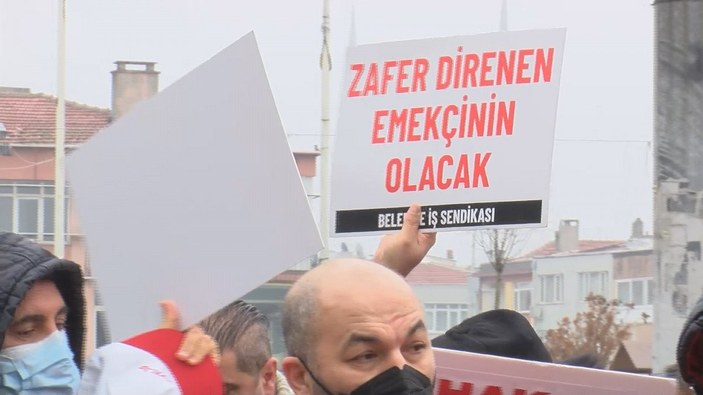 Bakırköy Belediyesi önünde protesto: Emekçileri aç bıraktınız
