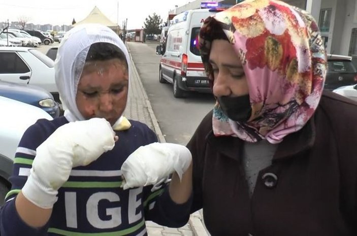 Gaziantep'te bomba gibi patlayan teneke ölümden döndürdü