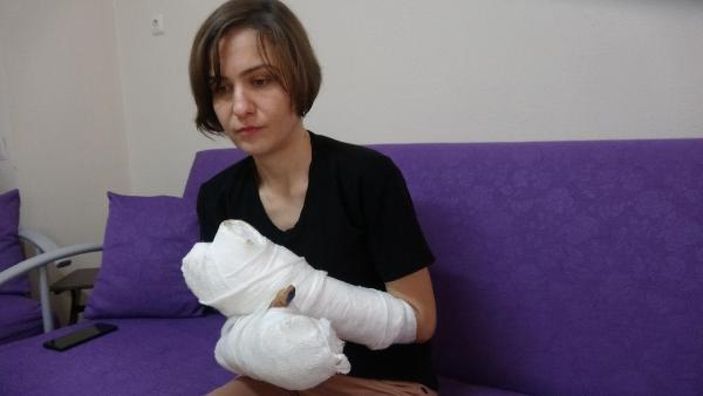 d Aydın'da eski eşinin baltalı saldırısına uğrayan kadın konuştu
