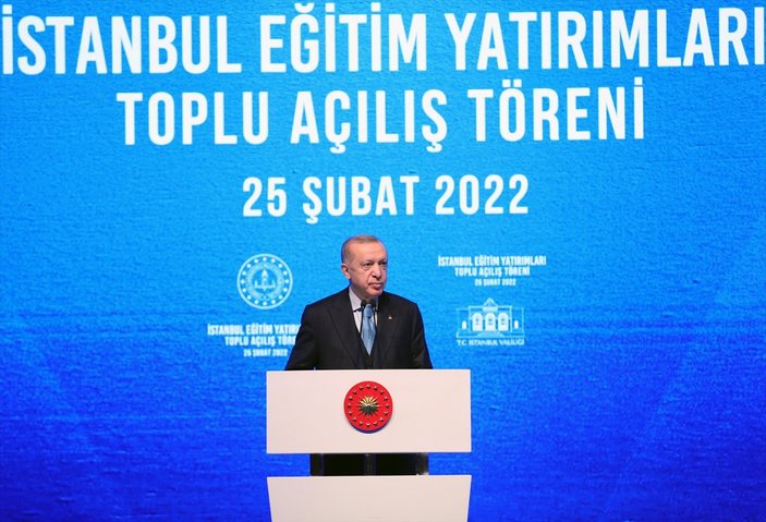Cumhurbaşkanı Erdoğan'ın İstanbul Eğitim Yatırımları törenindeki konuşması