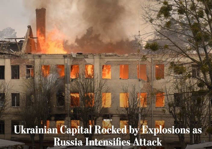 Rusya'nın Ukrayna'ya askeri harekatı dünya gündeminin ilk sırasında