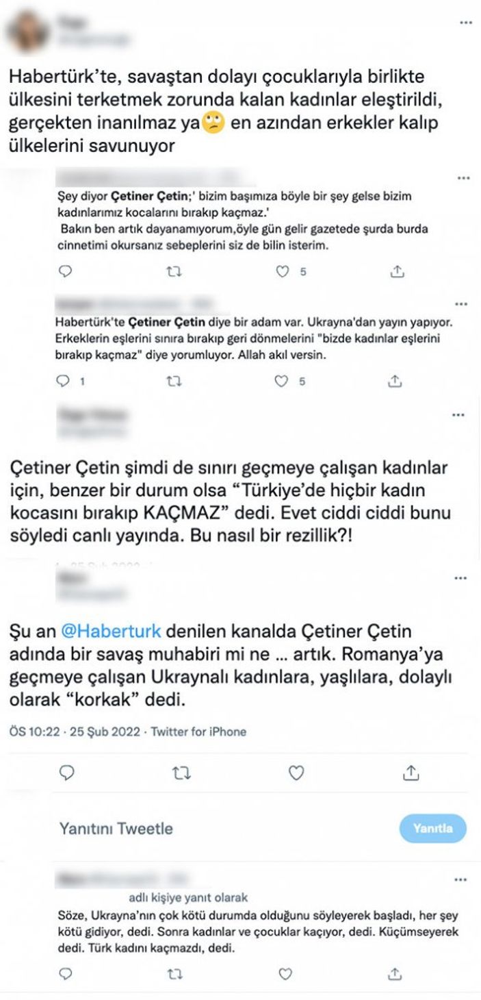 Habertürk'te Ukraynalı kadınlara ilişkin tepki çeken sözler