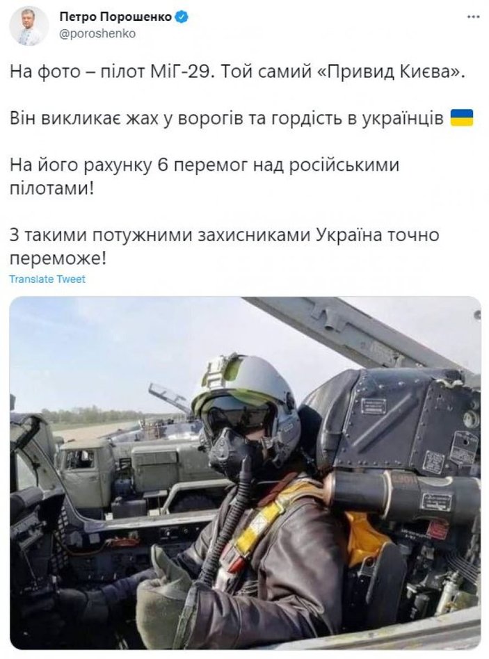 Ukraynalı pilot, tek başına 6 Rus uçağını vurdu söylentisi