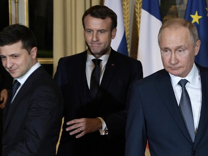 Macron'dan, telefonda görüştüğü Putin'e ateşkes çağrısı