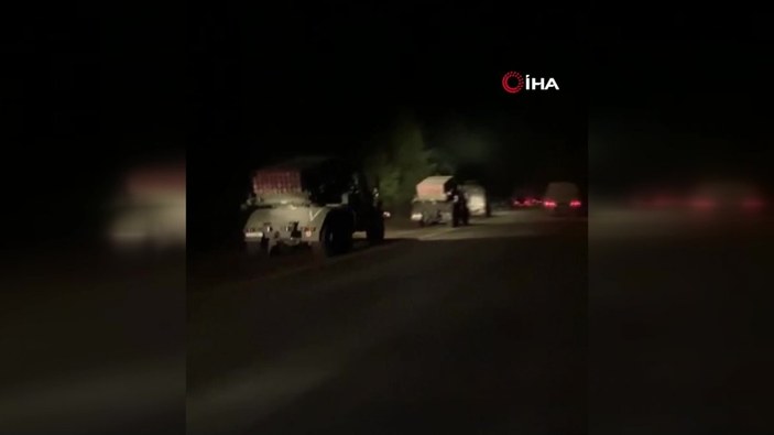 Ukrayna’da, Çeçen konvoyunun ilerleyişi görüntülendi