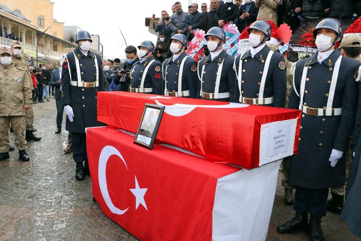 Hakkari’de şehit düşen Mürsel Sunal’a veda