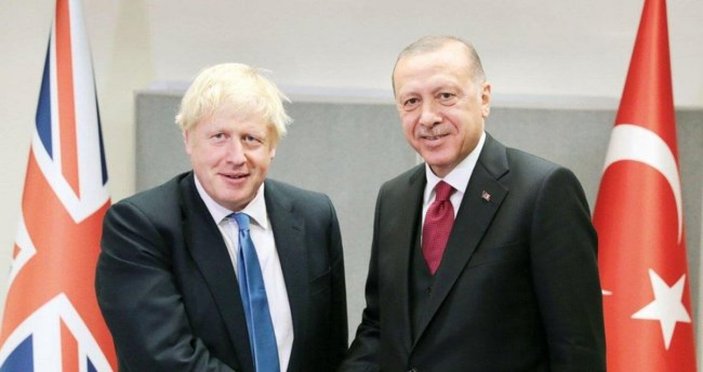 Cumhurbaşkanı Erdoğan, Boris Johnson ile görüştü