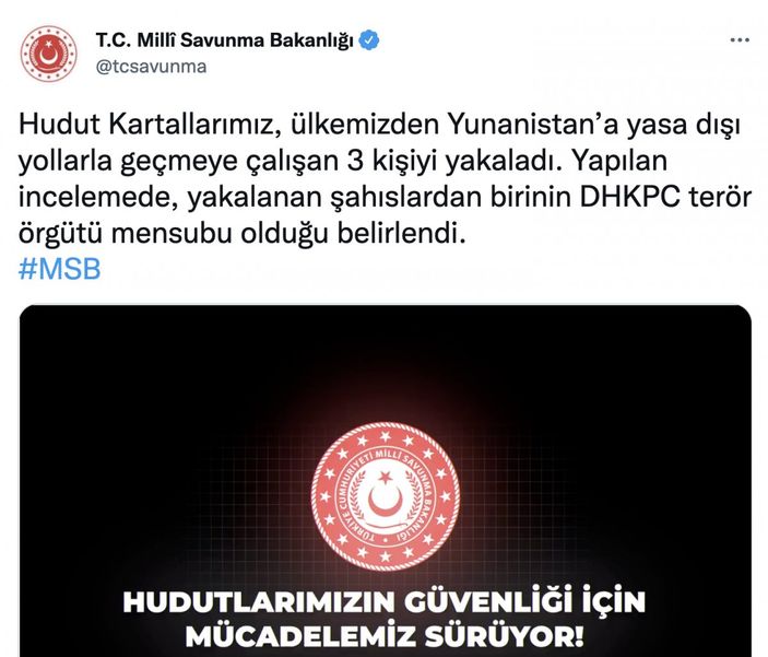 Hudut birlikleri 3 kişinin yasa dışı geçişini önledi