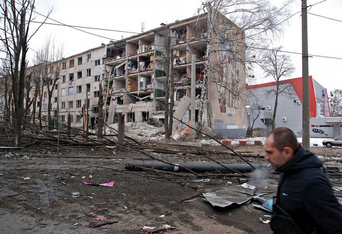 Bombardımana maruz kalan Harkov, hayalet şehre dönüştü