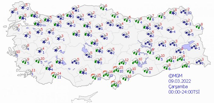 İstanbul’a kuvvetli kar geliyor