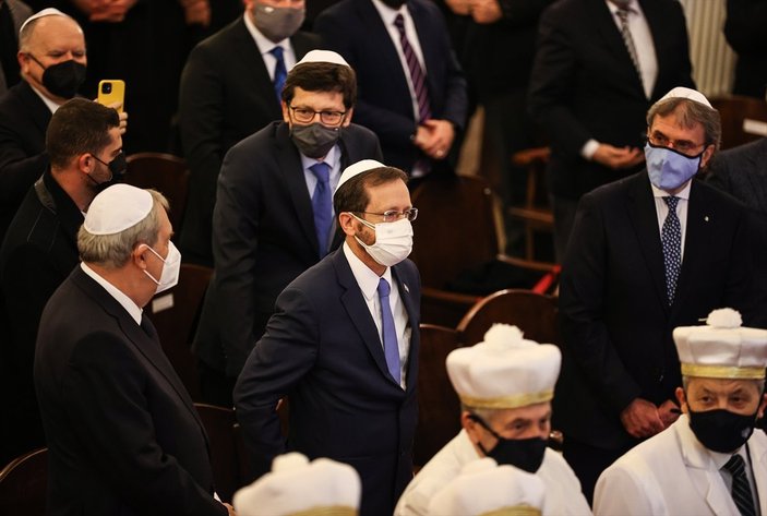 İsrail Cumhurbaşkanı Herzog, İstanbul'da dua törenine katıldı
