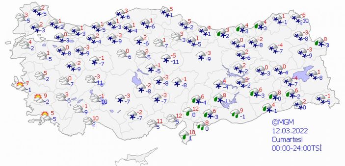 Yurt genelinde kar yağışlı hava şiddetini artıracak