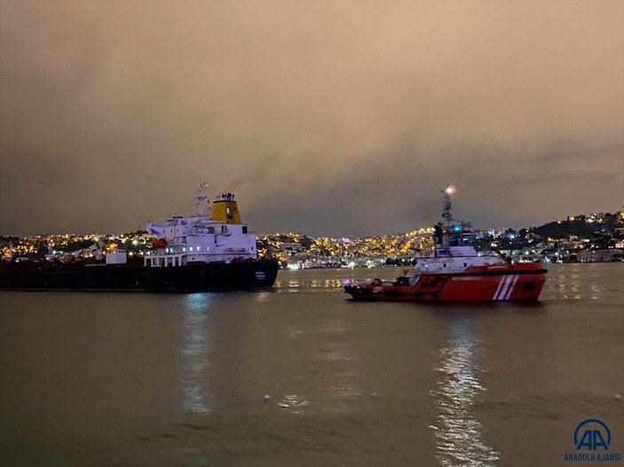 İstanbul Boğazı’nda sürüklenen gemi kurtarıldı