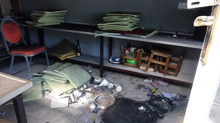 Samsun’da 2 çocuk, çay ocağında yangın çıkardı